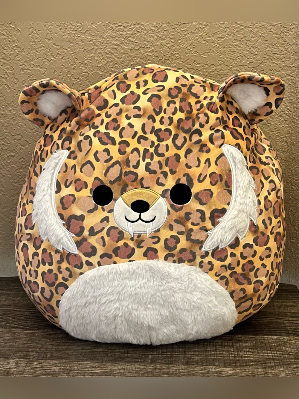 SQUISHMALLOW LARGE CHERIE SABERTOOTH TIGER PLUSH TOY 16”